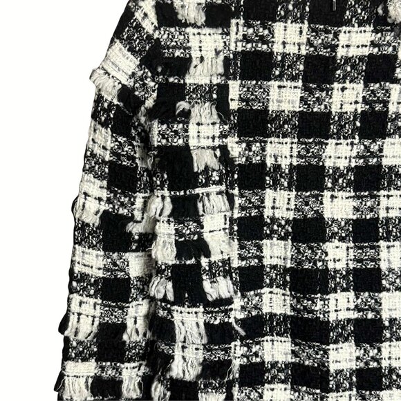 MSGM Milano Embellished Tweed Fringe Top Size 38 (M/L) Rare Runway-Style Boucle - Picture 12 of 15